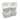 Vintage Baskets for Storage White Cotton Liner, Assorted Set of 5