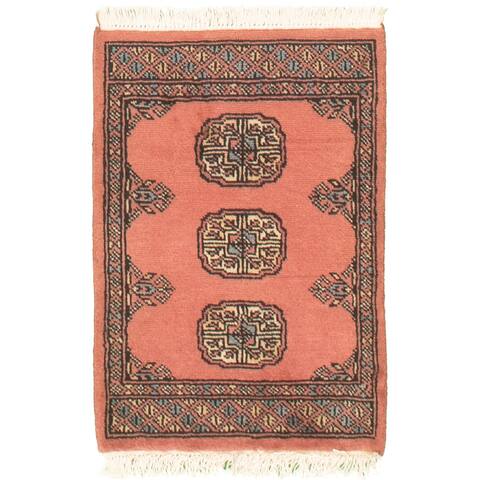 Hand-knotted Finest Peshawar Bokhara Copper Wool Rug