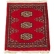 preview thumbnail 2 of 7, Hand-knotted Finest Peshawar Bokhara Red Wool Rug