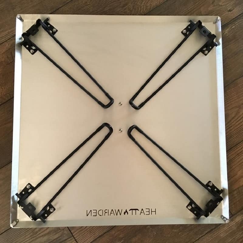 Heat Warden Fire Pit Heat Deflector in Stainless Steel Bed Bath