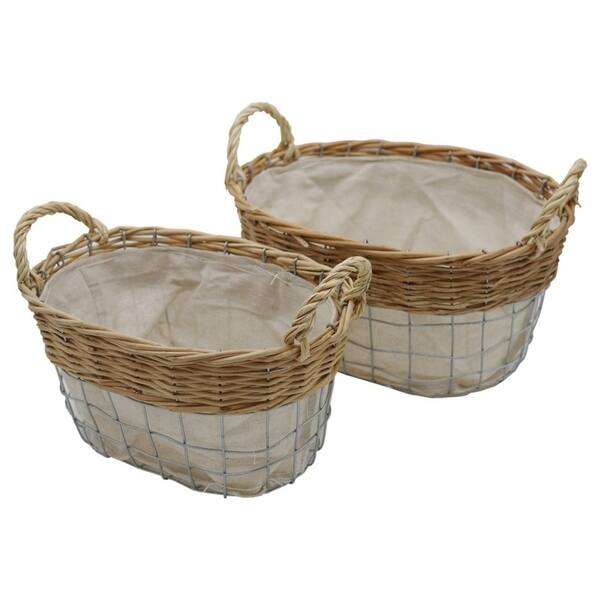 Shop Woven Decorative Nesting Storage Baskets 8 6 X 13