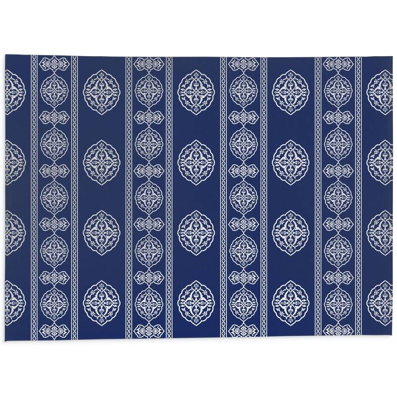 DAMASCUS NAVY Kitchen Mat By Kavka Designs Bed Bath & Beyond 30961416