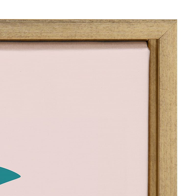 Kate and Laurel Sylvie Parakeet Framed Canvas by Rachel Lee