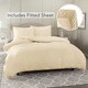 preview thumbnail 51 of 83, Nestl Ultra Soft Microfiber Duvet Cover with Fitted Sheet Set California King - Beige Cream
