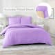 Nestl Ultra Soft Microfiber Duvet Cover with Fitted Sheet Set - Twin - Lavender