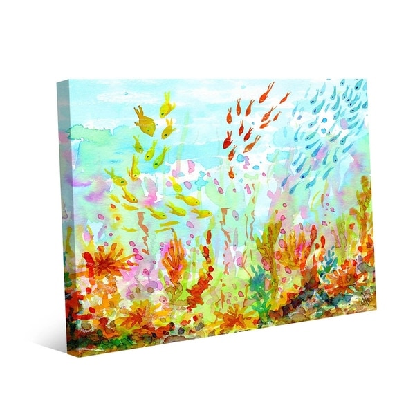 Kathy Ireland Many Little Fish Underwater Nautical on