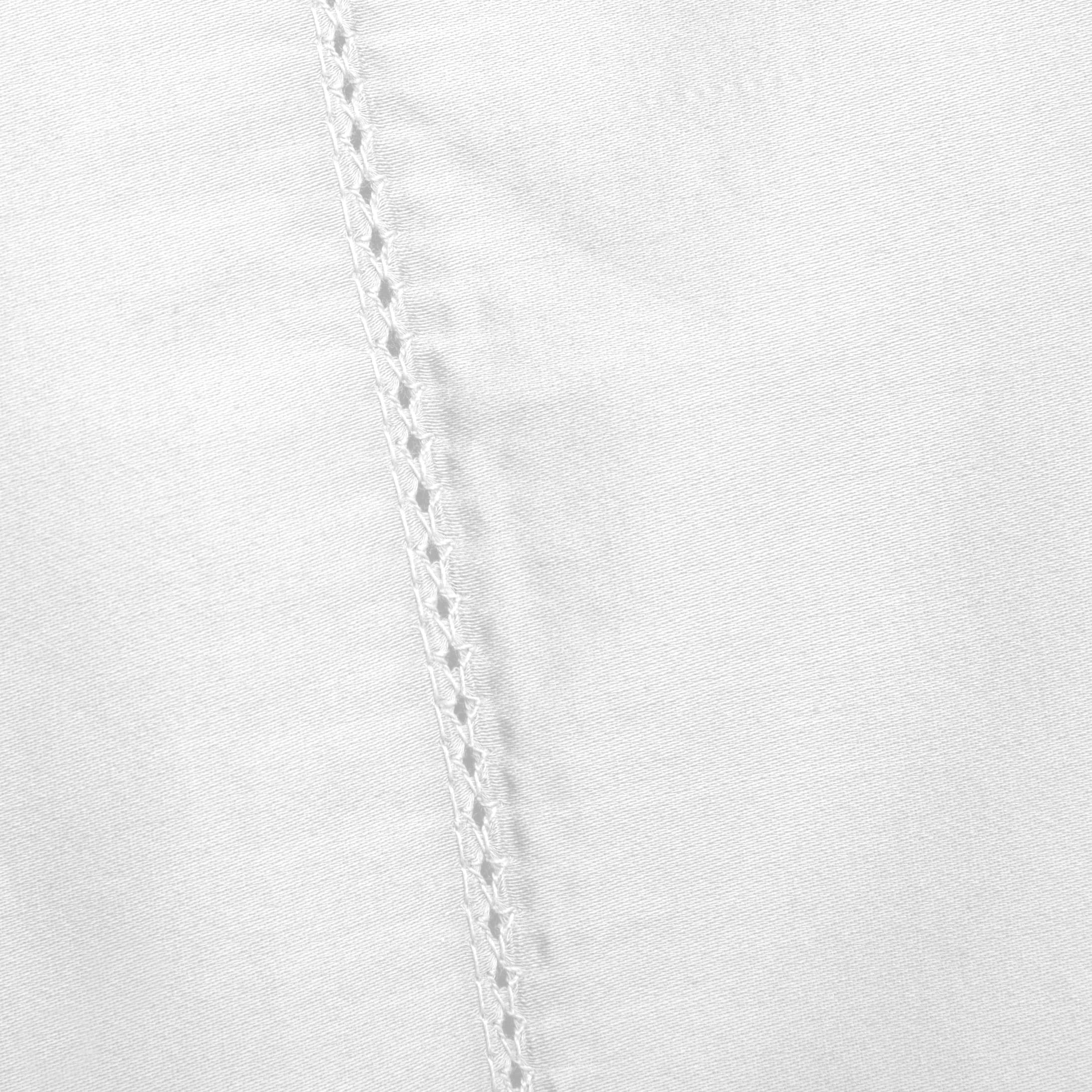Luxury Hotel Collection 600 Thread Count Cotton Hemstitch Fitted Sheet
