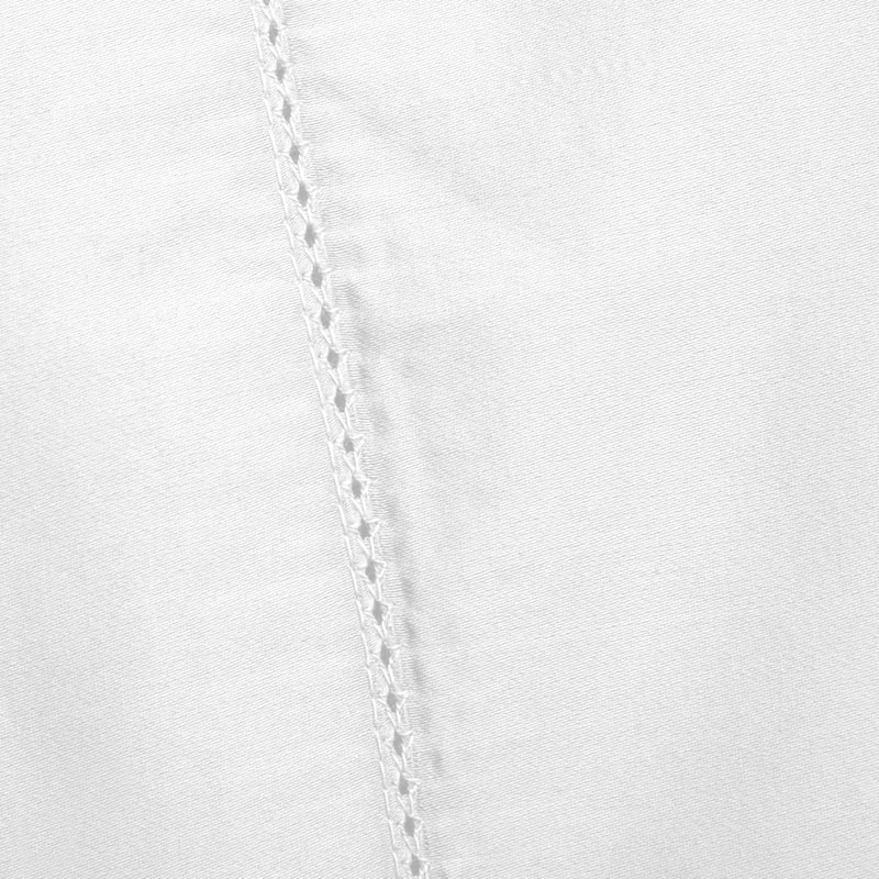 Luxury Hotel Collection 600 Thread Count Cotton Hemstitch Fitted Sheet
