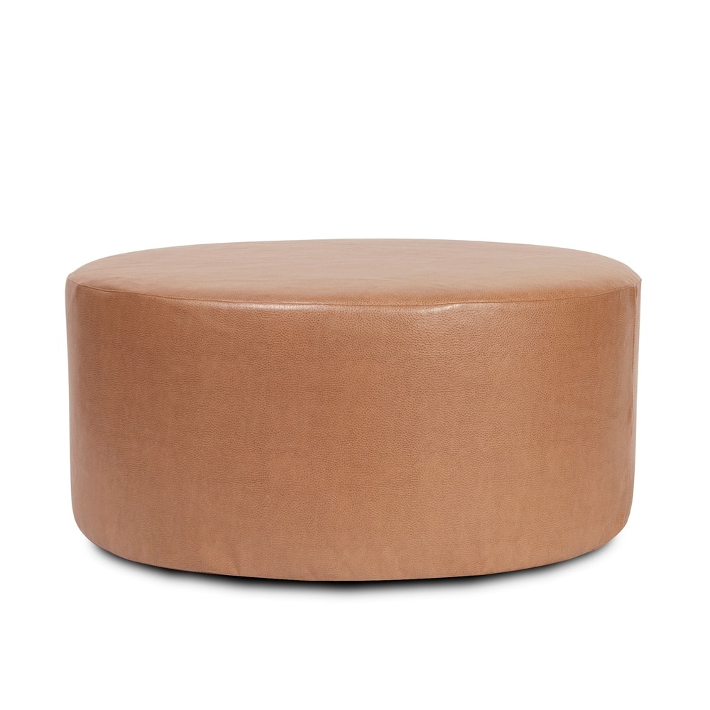 Allan Andrews 36" Universal Round Ottoman With Slipcover, Avanti Collection