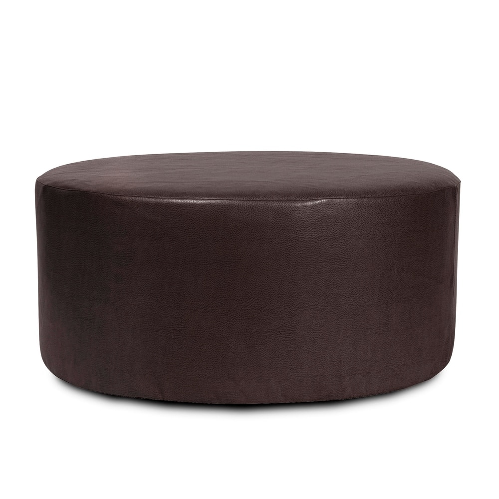 Allan Andrews 36" Universal Round Ottoman With Slipcover, Avanti Collection