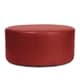 preview thumbnail 3 of 15, Allan Andrews 36" Universal Round Ottoman With Slipcover, Avanti Collection Red