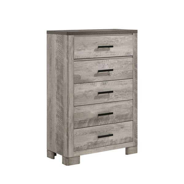 Picket House Furnishings Ellington 5 Drawer Chest in Cherry
