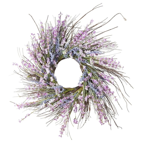 Enova Home 24" Mixed Spring Artificial Flower Wreath. Opens flyout.
