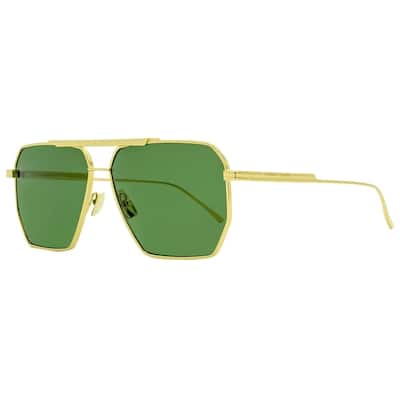 Bottega Veneta BV1012S 004 Mens Gold 60 mm Sunglasses