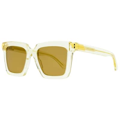 Bottega Veneta 005 Mens Transparent Beige 53 mm Sunglasses - Transparent Beige - Transparent Beige