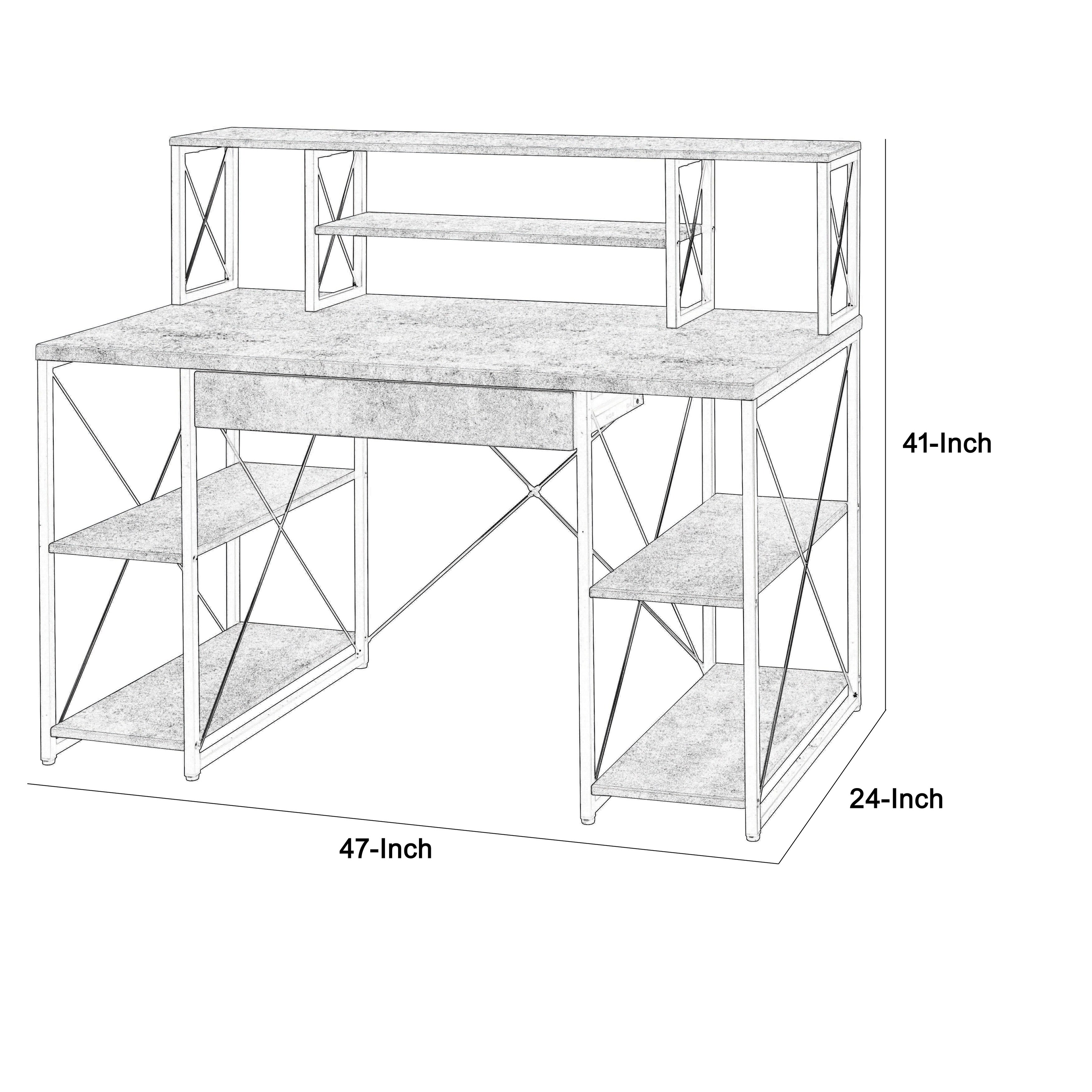 Metaldesk scrivania 170x80cm ufficio studio smartworking grigio bianco