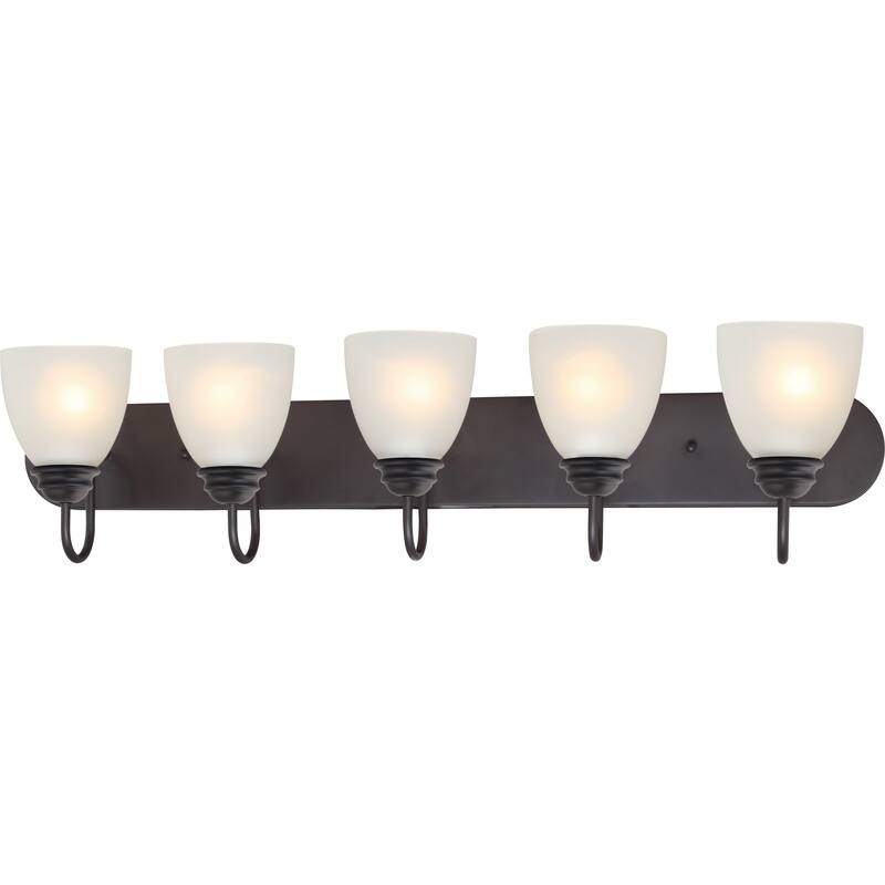 Volume Lighting Mari 5-Light Indoor Antique Bronze Bath or Vanity
