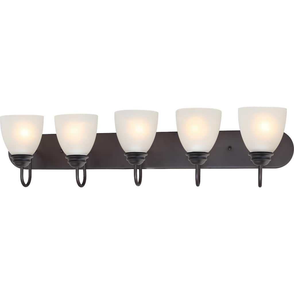 Volume Lighting Mari 5-Light Indoor Antique Bronze Bath or Vanity