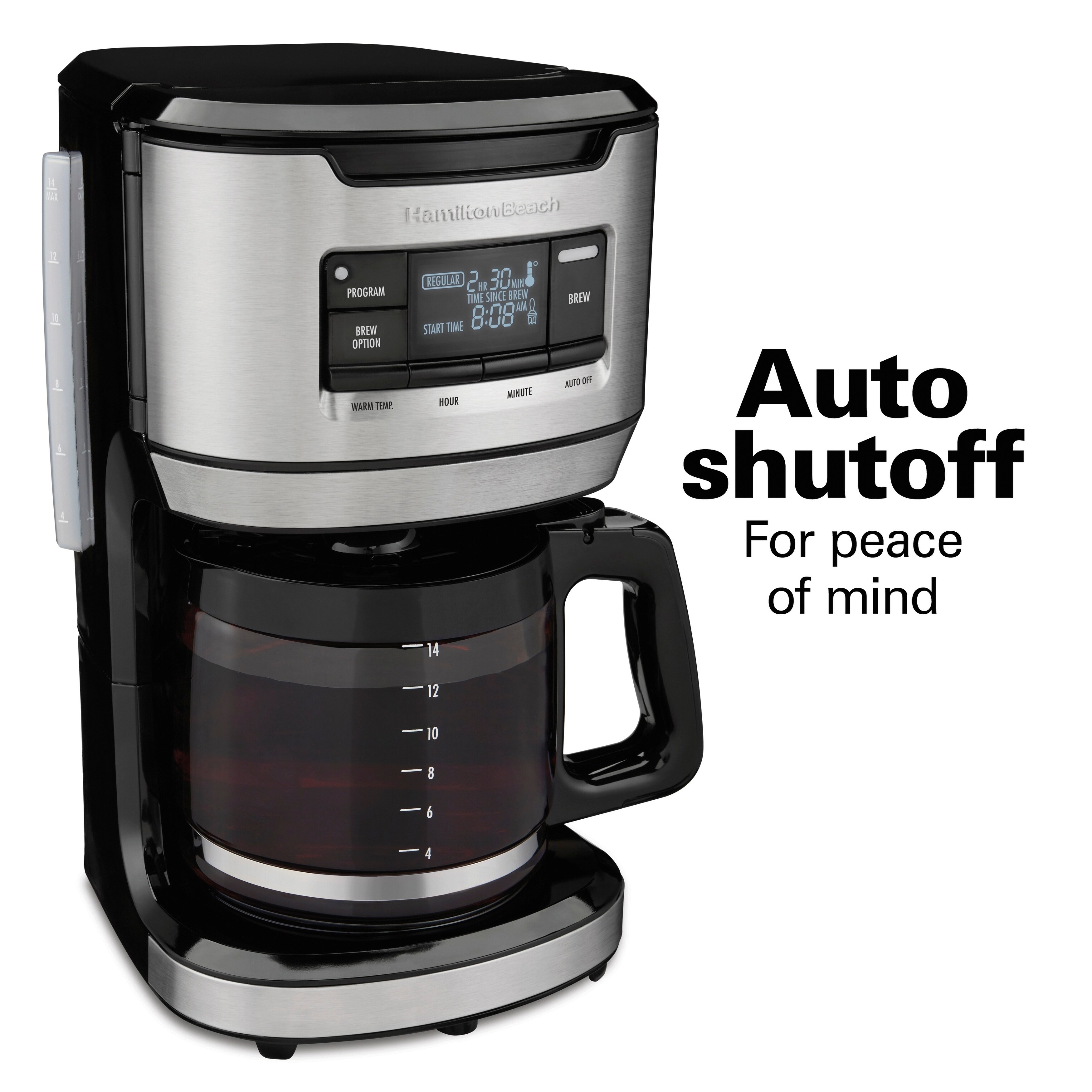 Hamilton Beach Front Fill 14-Cup Programmable Coffee Maker