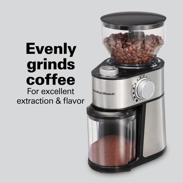 Electric Coffee Grinder Burr Fresh Beans Large Hopper with 17 Grinding  Options