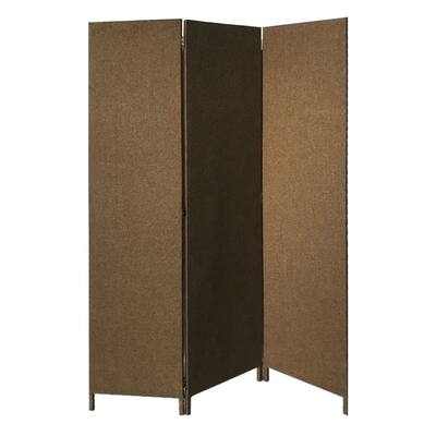 Screen Gems 3 Panel Fabric Soho Screen SG-360 Brown