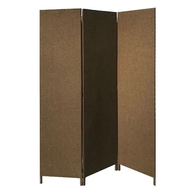 Screen Gems 3 Panel Fabric Soho Screen SG-360 Brown
