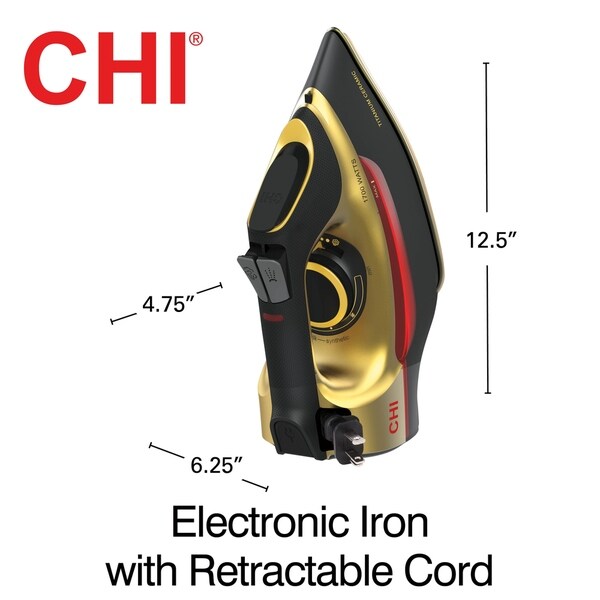 chi electronic iron with retractable cord