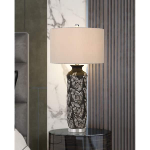 Shiloh Ceramic Table Lamp with Leaf Design Bed Bath & Beyond 30970528