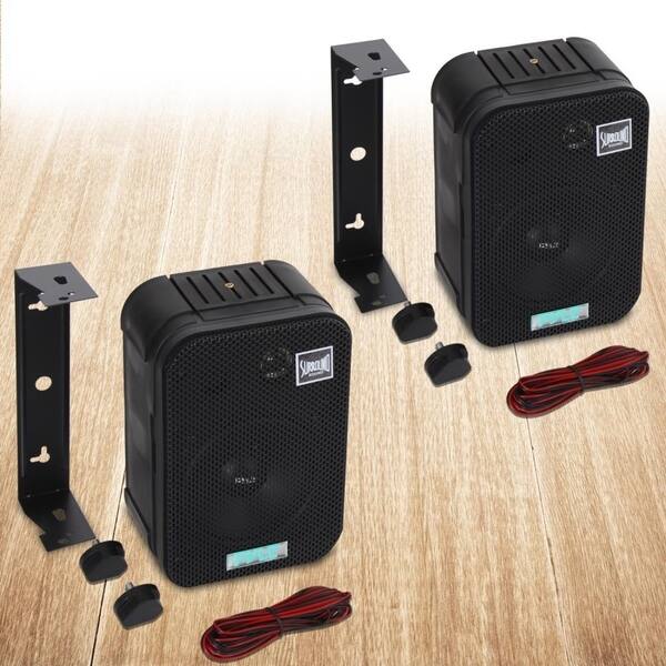 Shop Pylepro Pdwr40b Dual Waterproof Outdoor Speaker System 5 25