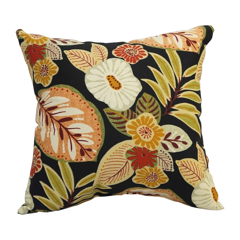 Blazing Needles 17-inch Square Polyester Outdoor Throw Pillows (Set of 2)
