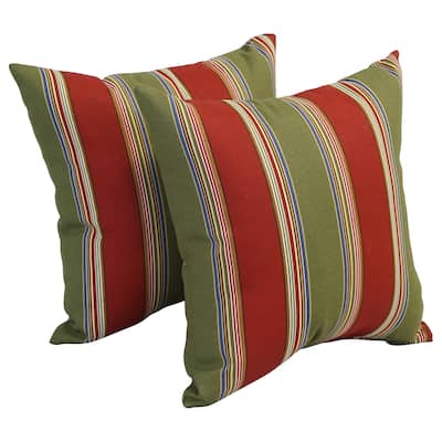 17-inch Square Polyester Outdoor Throw Pillows (Set of 2)