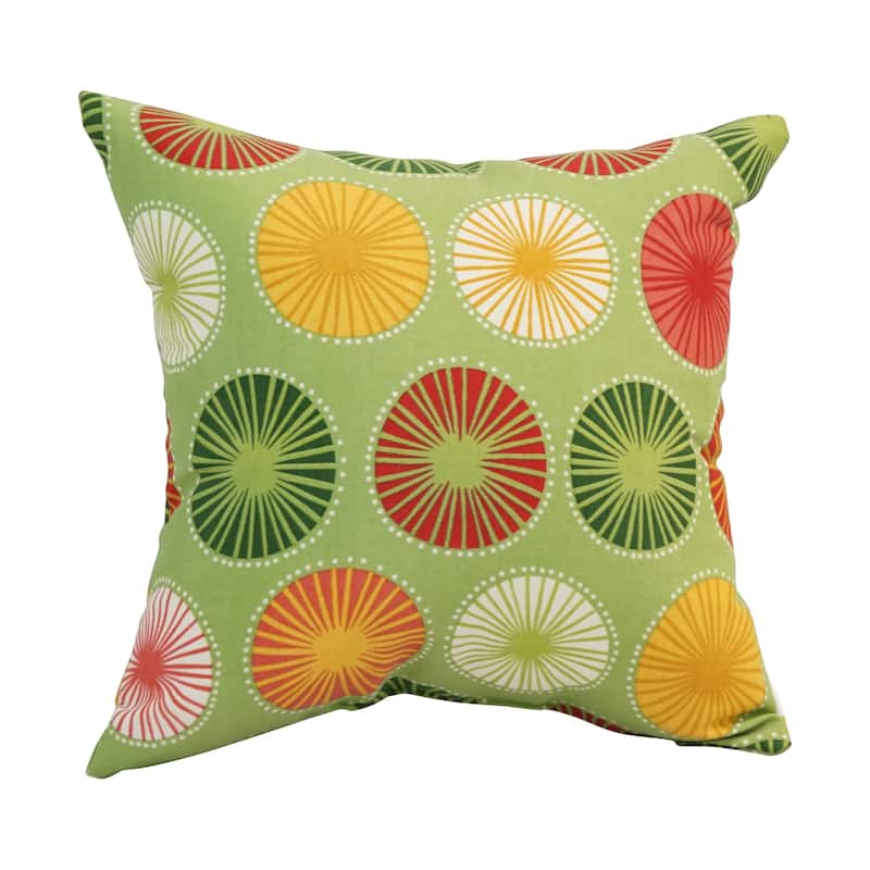 Blazing Needles 17-inch Square Polyester Outdoor Throw Pillows (Set of 2)