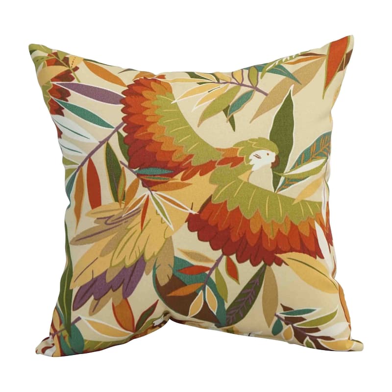 Blazing Needles 17-inch Square Polyester Outdoor Throw Pillows (Set of 2)