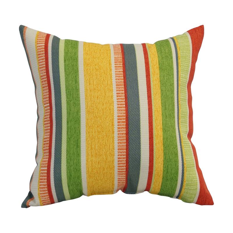 Blazing Needles 17-inch Square Polyester Outdoor Throw Pillows (Set of 2)