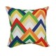 preview thumbnail 2 of 8, Blazing Needles 17-inch Square Polyester Outdoor Throw Pillows (Set of 2)