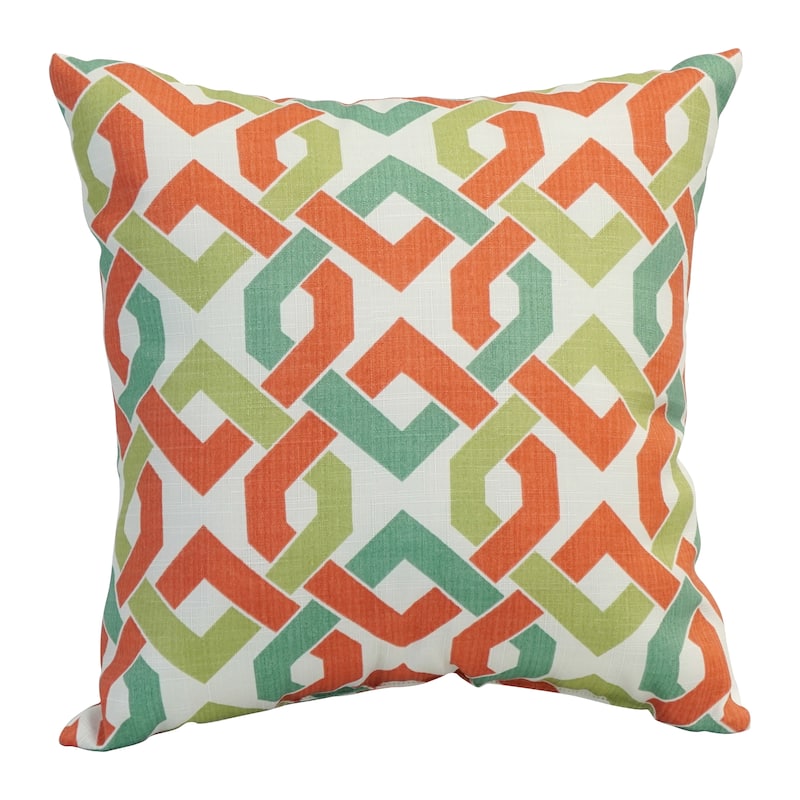 Blazing Needles 17-inch Square Polyester Outdoor Throw Pillows (Set of 2)