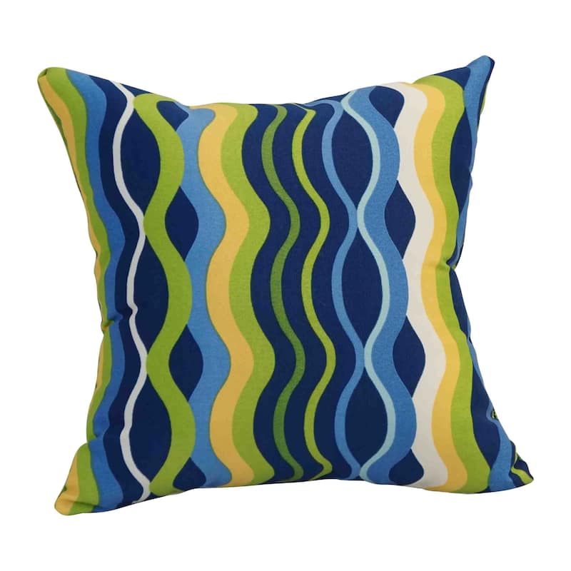 Blazing Needles 17-inch Square Polyester Outdoor Throw Pillows (Set of 2)
