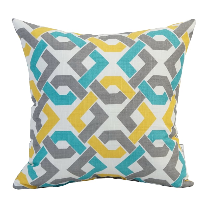 Blazing Needles 17-inch Square Polyester Outdoor Throw Pillows (Set of 2)