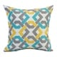 preview thumbnail 10 of 8, Blazing Needles 17-inch Square Polyester Outdoor Throw Pillows (Set of 2)