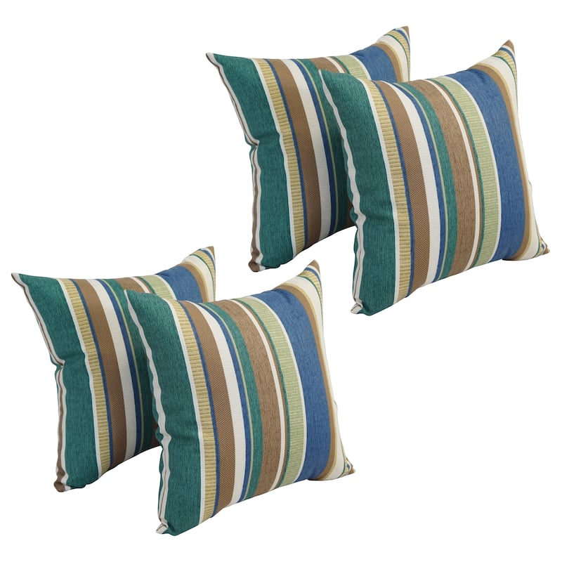 17-inch Square Polyester Outdoor Throw Pillows (Set of 4)