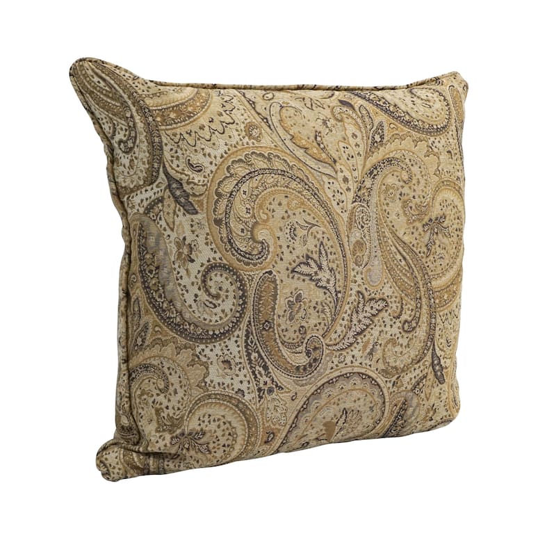25-inch Corded Patterned Tapestry Square Floor Pillow