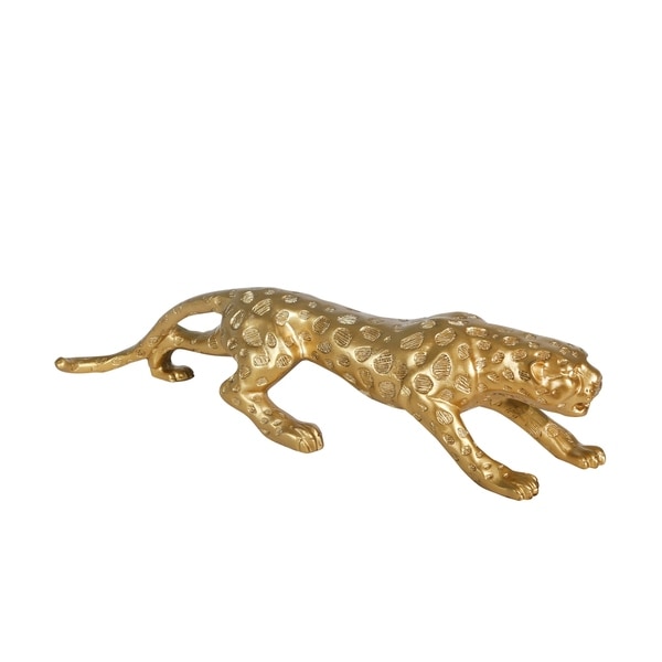 resin leopard garden ornament