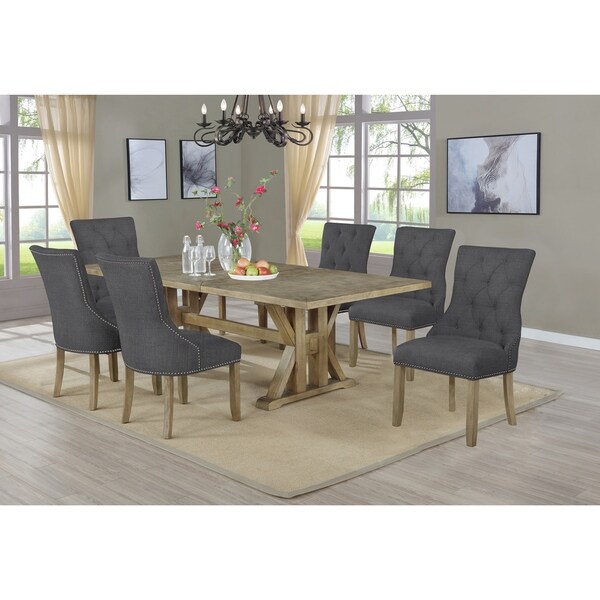 Best Quality Furniture Rustic Style 7-Piece Dining Set - Overstock