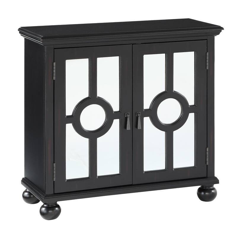 Vernice Accent Cabinet - Antique Black