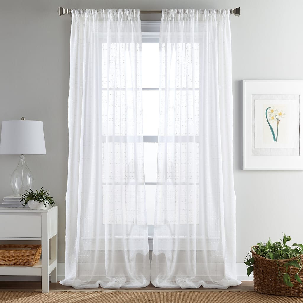 Manor Sheer 84-inch Rod Pocket Curtain Panel