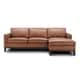 preview thumbnail 2 of 11, Pimlico Top Grain Leather Sectional with Chaise