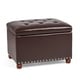 preview thumbnail 9 of 13, Adeco Contemporary Bench Lift-top Storage Ottoman