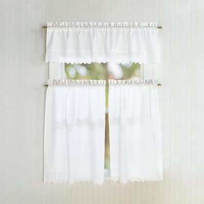 Penny Eyelet Valance and Tier Pair Curtain Collection