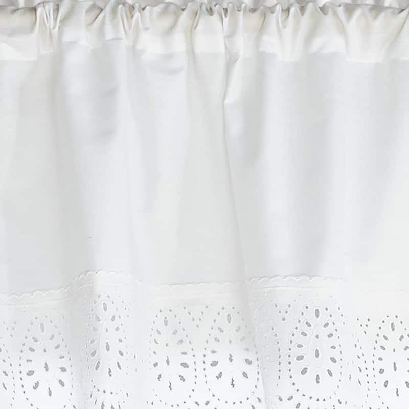 Penny Eyelet Valance and Tier Pair Curtain Collection