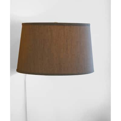 Floating Shade Plug-In Wall Light Textured Oatmeal 14x16x10